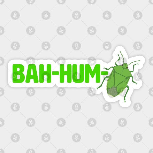 Ba-hum-bug (green stink bug) Sticker by Peppermint Narwhal